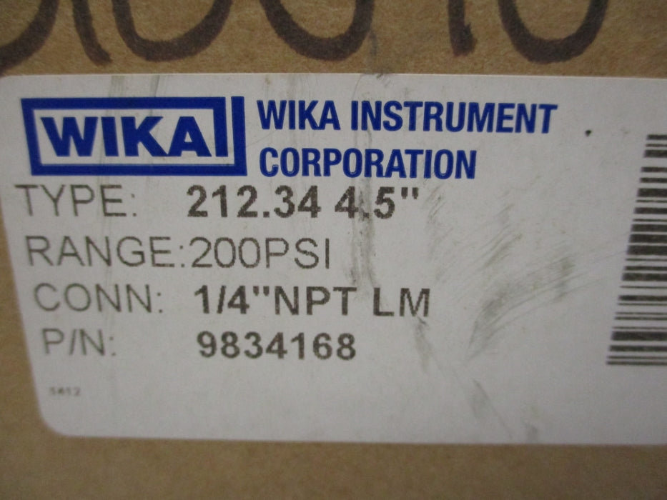 WIKA 9834168 0-200PSI NSMP