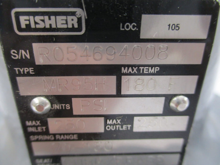 FISHER CONTROLS MR95H 250PSI 70-150 NSNP