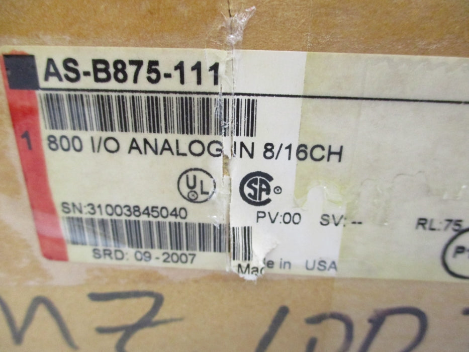 MODICON AS-B875-111 REMAN