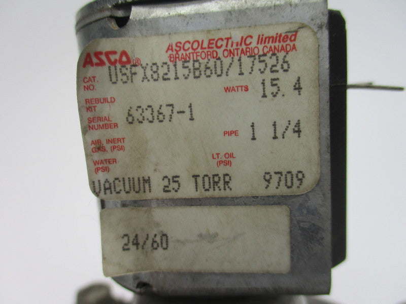 ASCO USFX8215B60/17526 UNMP