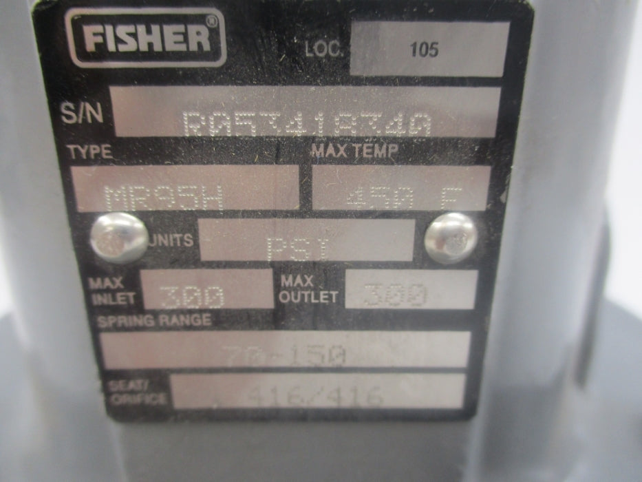 FISHER CONTROLS MR95H 300PSI 70-150 1-1/4" NSNP