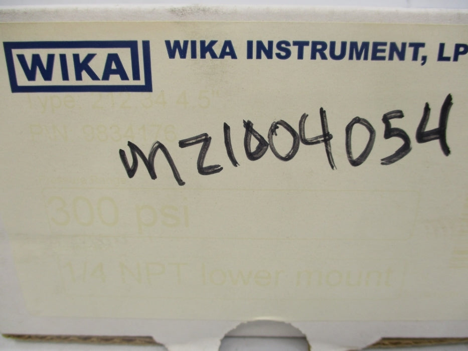 WIKA 9834176 0-300PSI NSMP