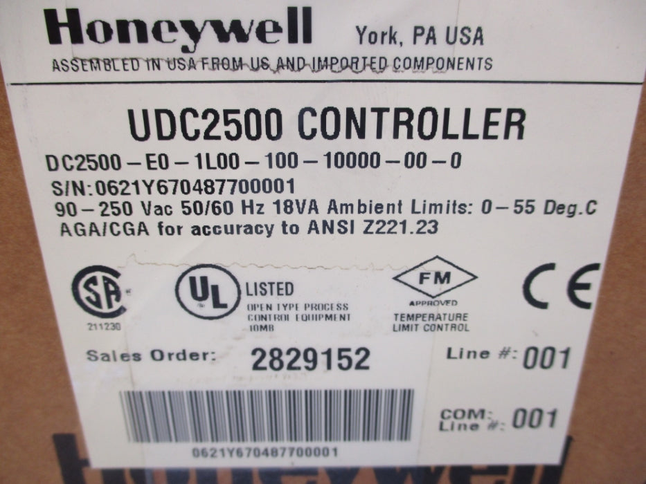 HONEYWELL DC2500-E0-1L00-100-10000-00-0 NSMP