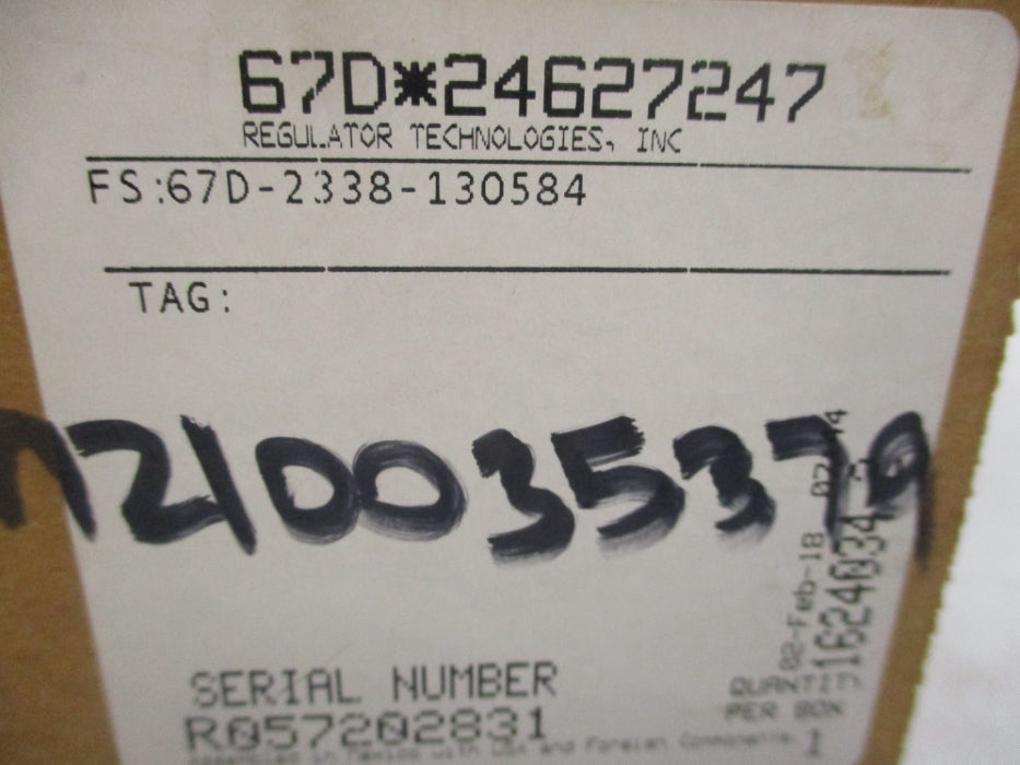 FISHER CONTROLS 67D-2338-130584 400PSI NSMP