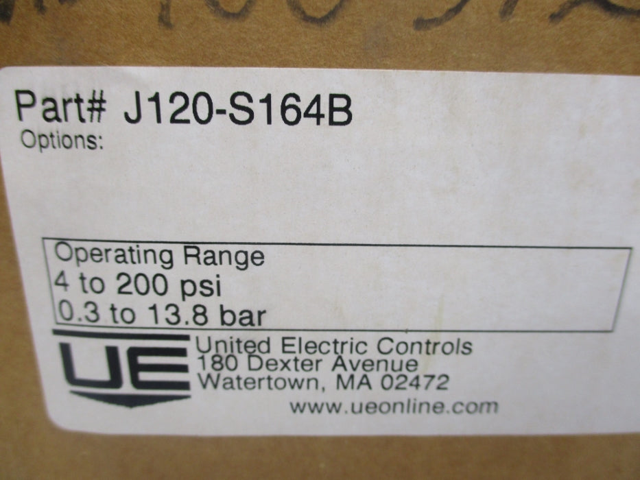 UNITED ELECTRIC J120-S164B 4-200PSI NSMP