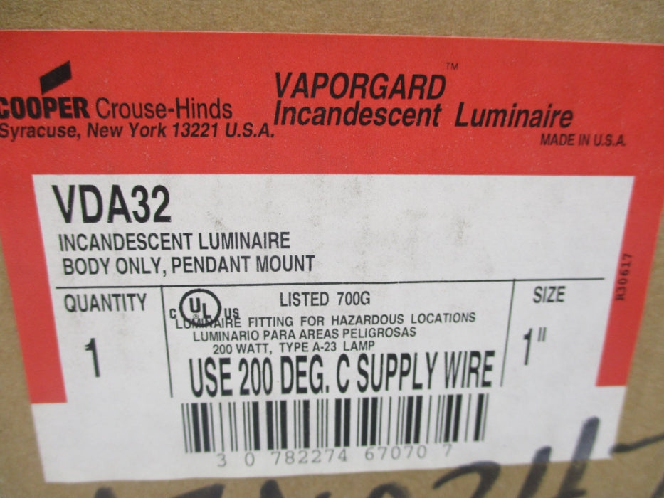 CROUSE HINDS VDA32 NSMP