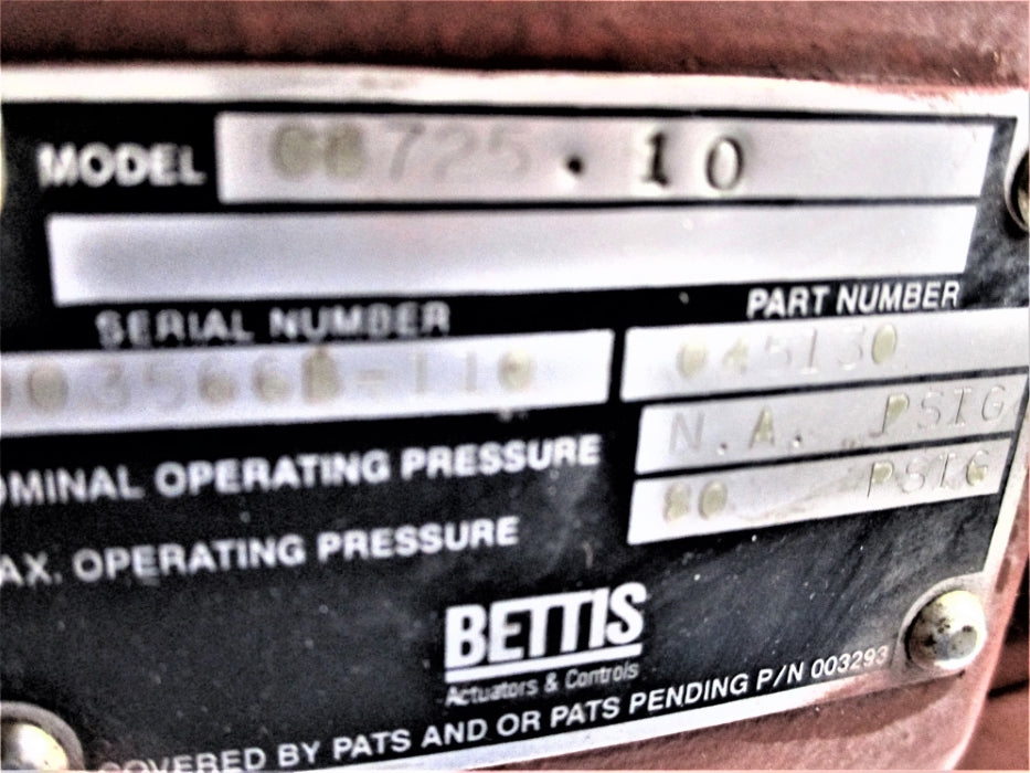 BETTIS CB725.10 045130 80PSIG (AS PICTURED) NSNP