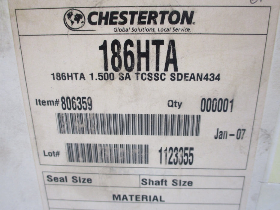 CHESTERTON 186HTA-1.500-SA-TCSSC-SDEAN434 1.500 NSMP