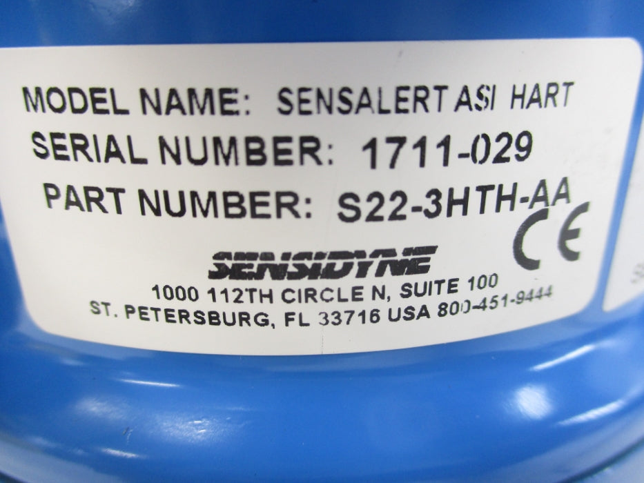 SENSIDYNE S22-3HTH-AA (AS PICTURED) NSNP