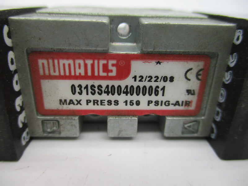 NUMATICS 031SS4004000061 24VDC 150PSI UNMP