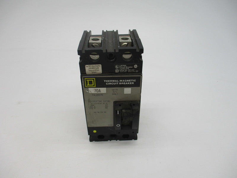 SQUARE D FAL22070 70A 240VAC 250VDC UNMP