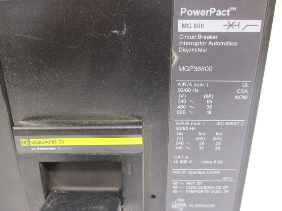 SQUARE D MGP36800 SER. 2 240V 800A (AS PICTURED) NSNP