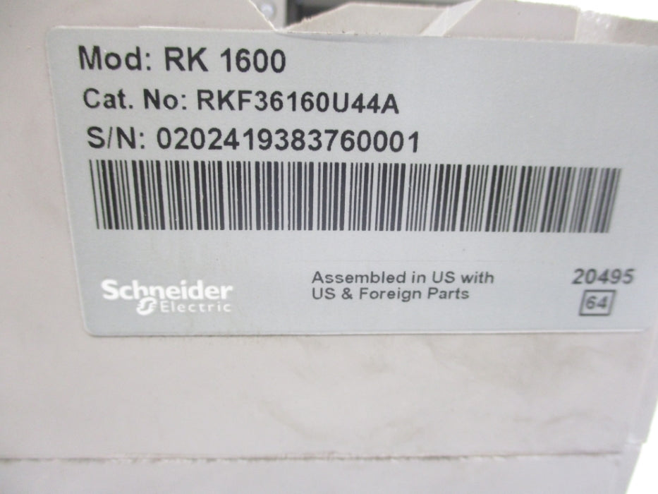 SQUARE D RKF36160U44A 1600A (AS PICTURED) NSNP