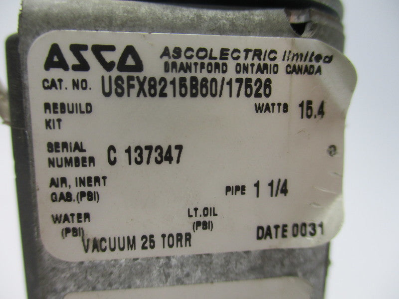 ASCO USFX8215B60/17526 UNMP