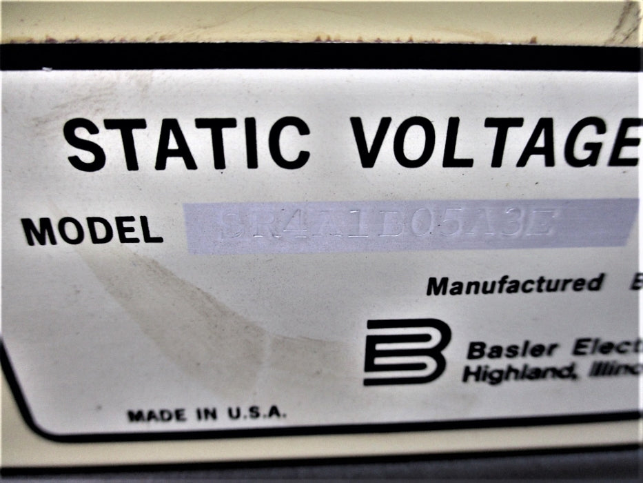 BASLER ELECTRIC SR4A1B05A3E NSNP