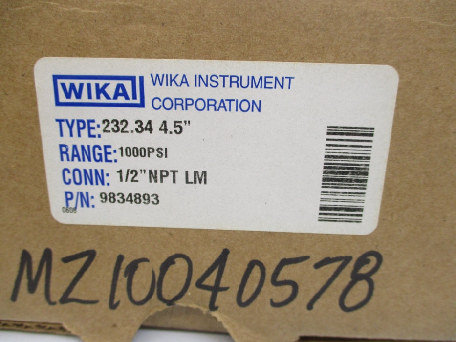 WIKA 9834893 0-1000PSI NSMP