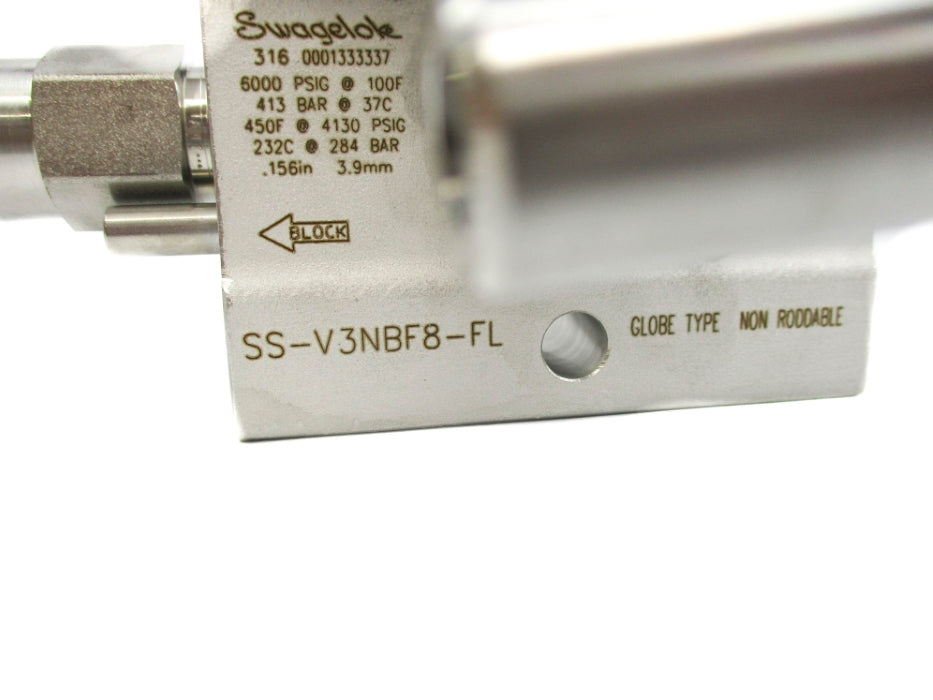 SWAGELOK SS-V3NBF8-FL 6000PSIG NSNP