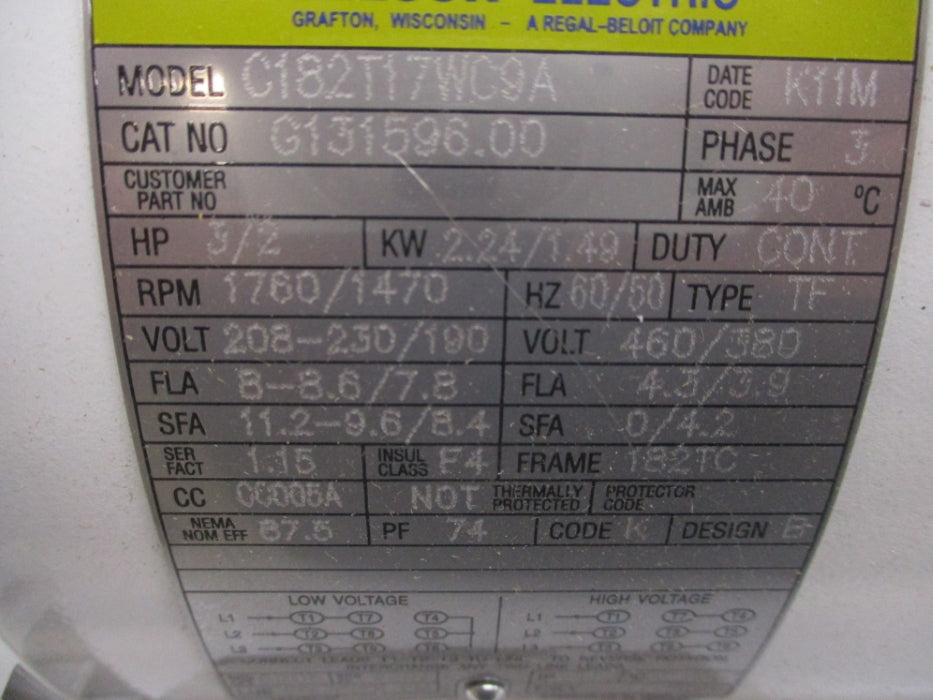 LEESON C182T17WC9A G131596.00 NSMP