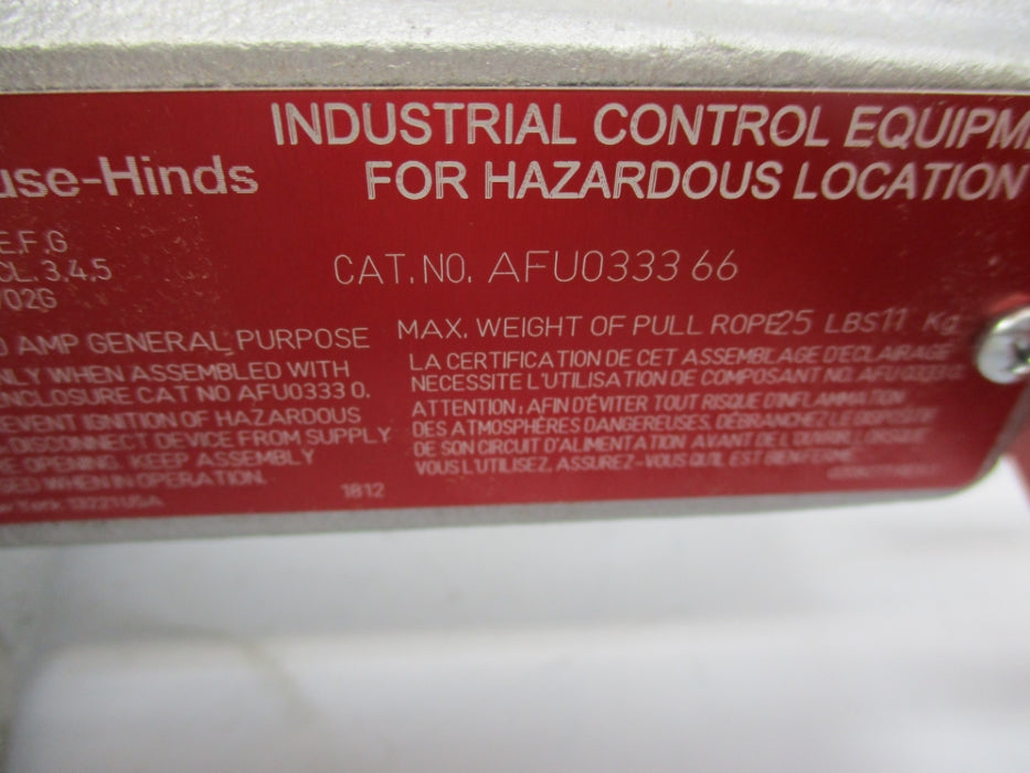 CROUSE HINDS AFU033366 NSMP