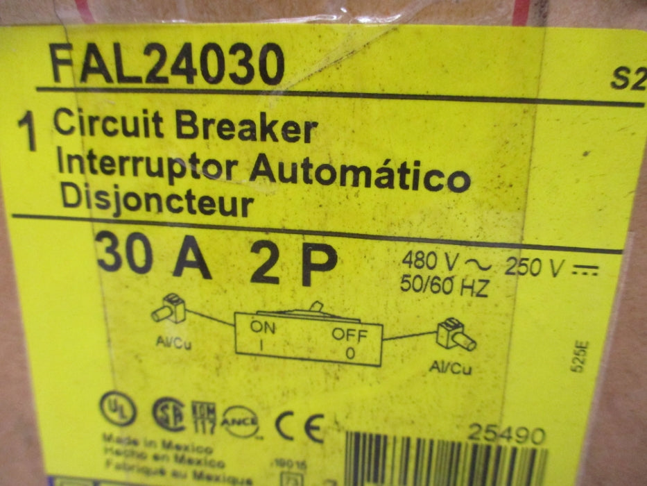 SQUARE D FAL24030 SER. 2 480V 30A NSMP