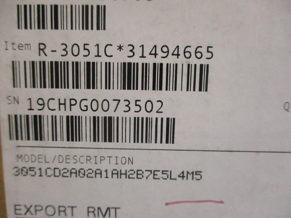 ROSEMOUNT 3051CD2A02A1AH2B7E5L4M5 3626PSI NSMP