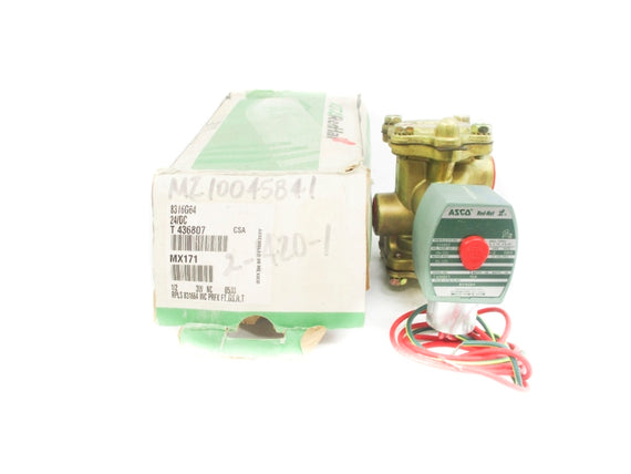 ASCO 8316G64 24VDC 10-125PSI 1/2" NSMP