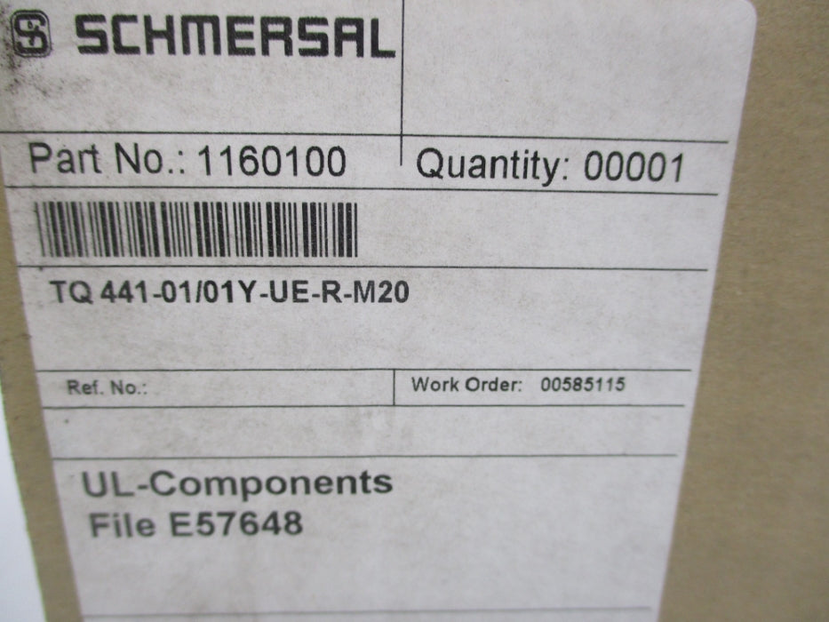 SCHMERSAL TQ441-01/01Y-UE-R-M20 1160100 NSMP