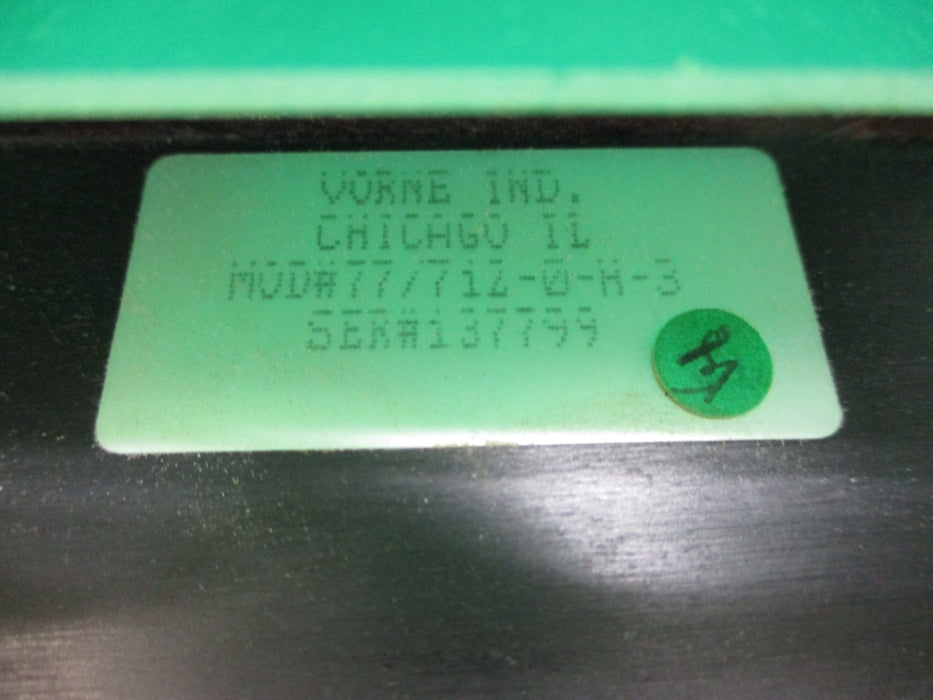 VORNE INDUSTRIES 77-712-0-H-3 UNMP