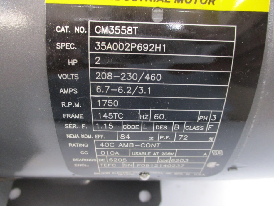 BALDOR CM3558T SER. F NSMP