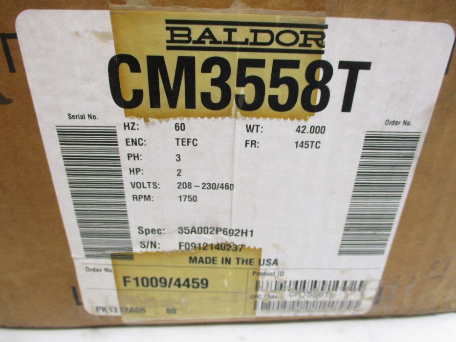 BALDOR CM3558T SER. F NSMP
