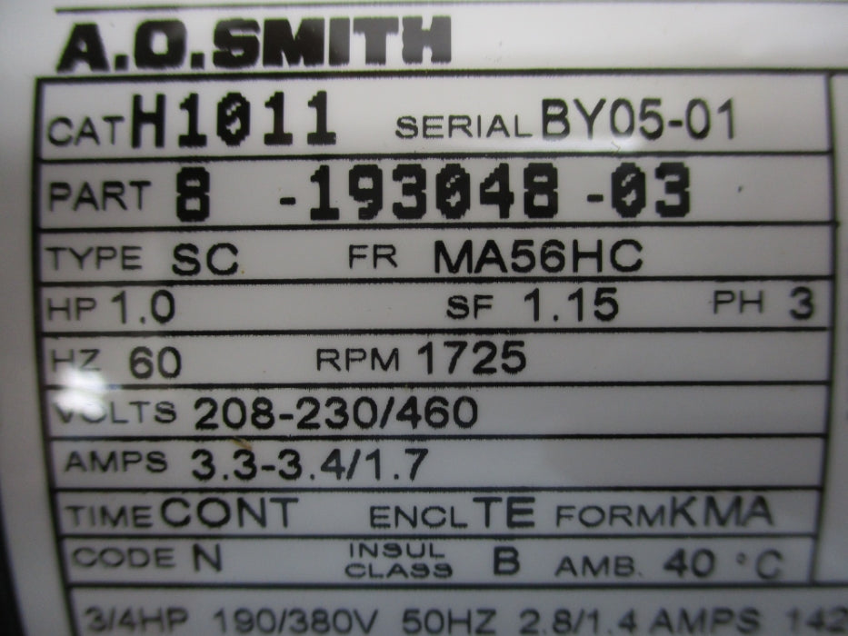 A.O. SMITH H1011 NSMP
