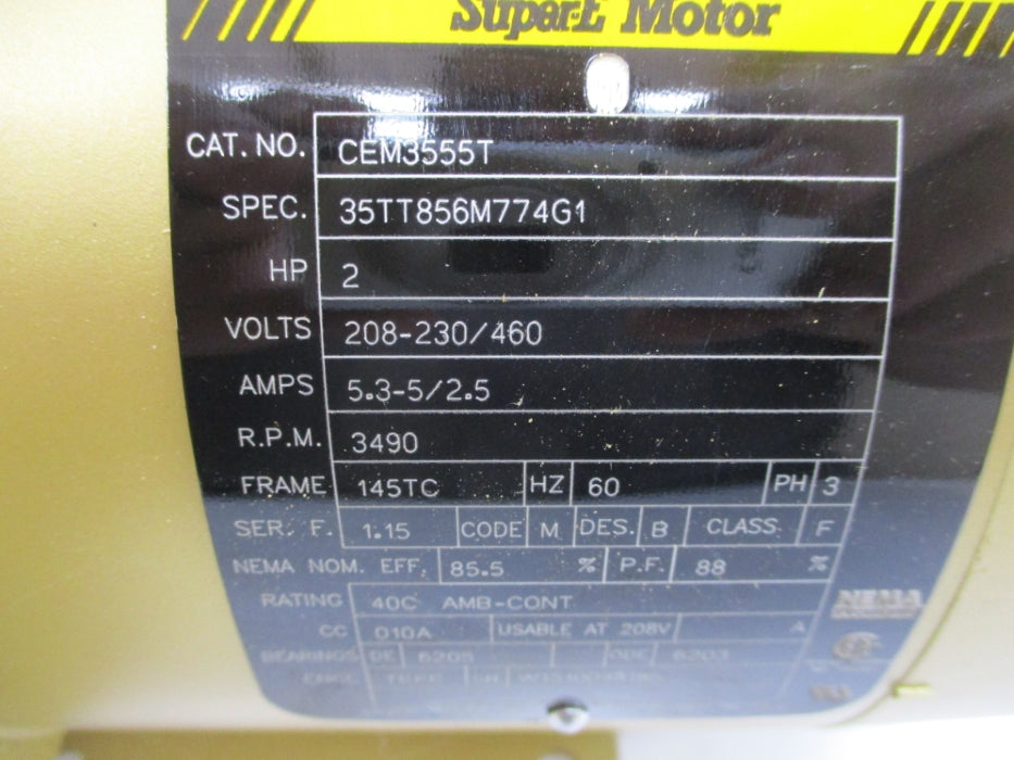 BALDOR CEM3555T SER. F NSMP