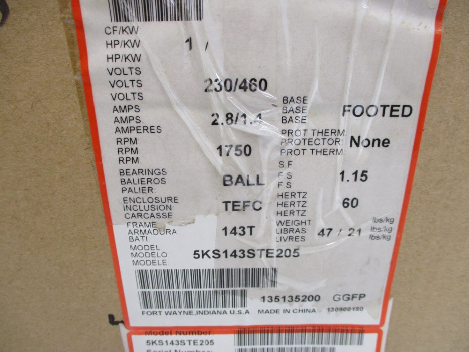 GENERAL ELECTRIC 5KS143STE205 NSMP