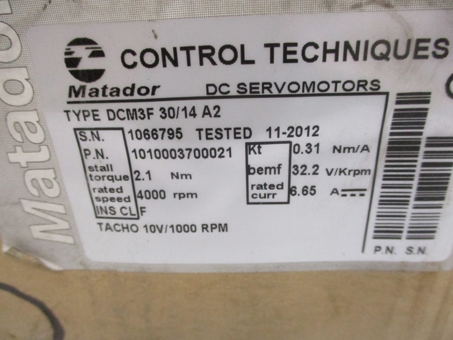 CONTROL TECHNIQUES DCM3F30/14A2 NSMP