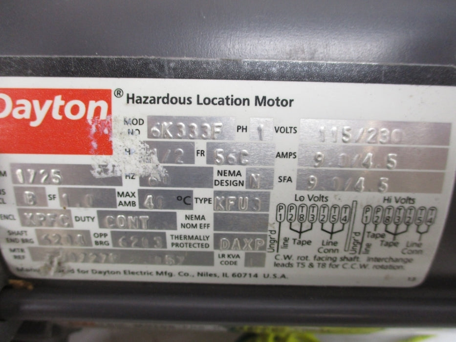 DAYTON 6K333F NSMP