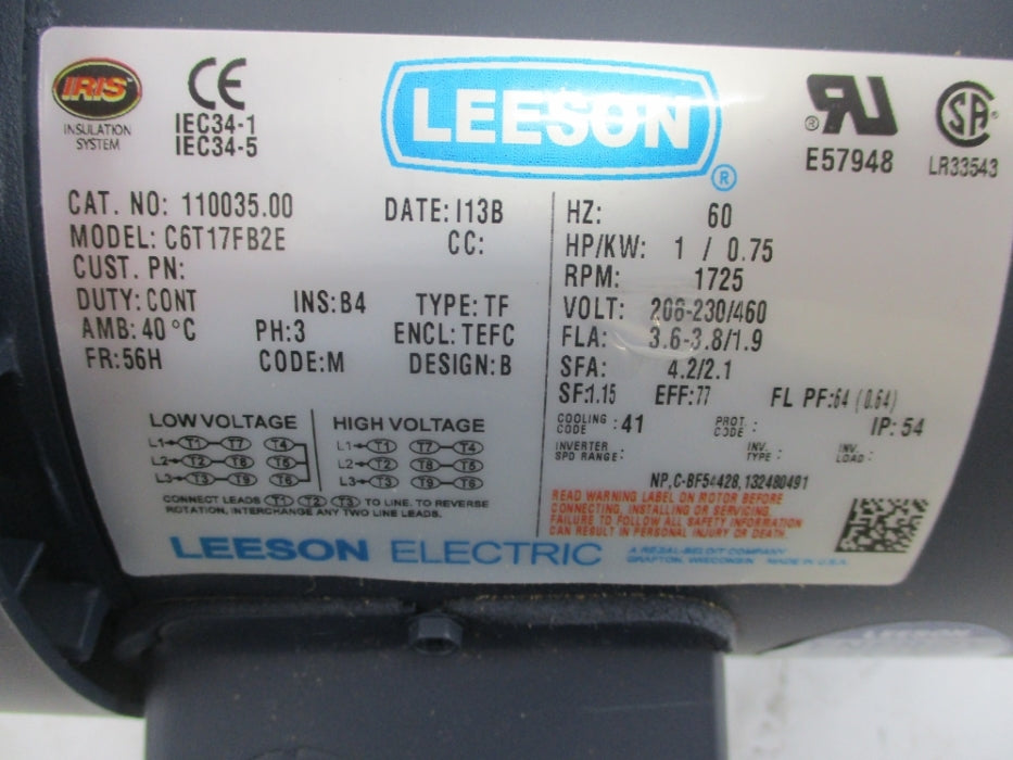 LEESON 110035.00 C6T17FB2E NSMP