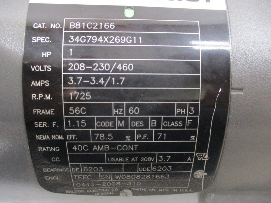 MILTON ROY RH1124A8SESEM2NN W/ B81C2166 1800PSI NSNP