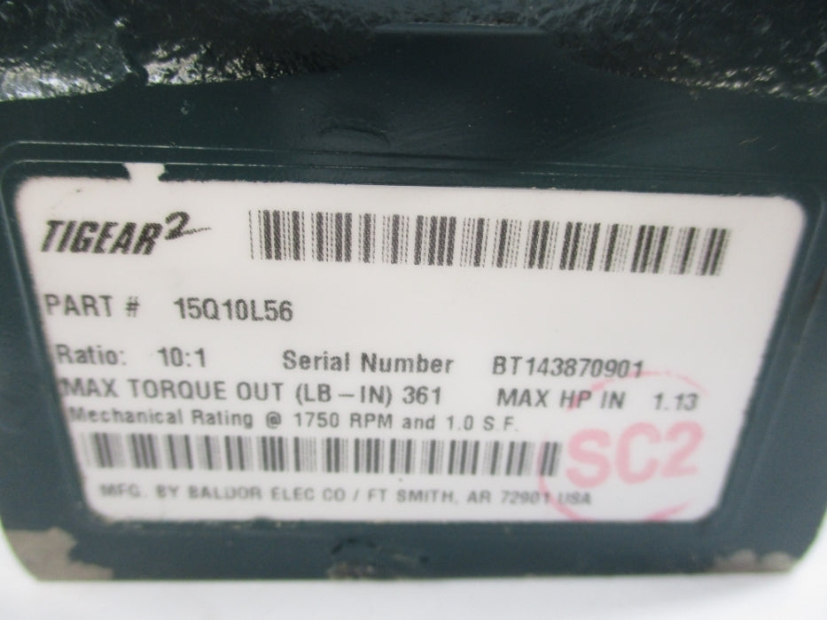 BALDOR 15Q10L56 (AS PICTURED) NSNP