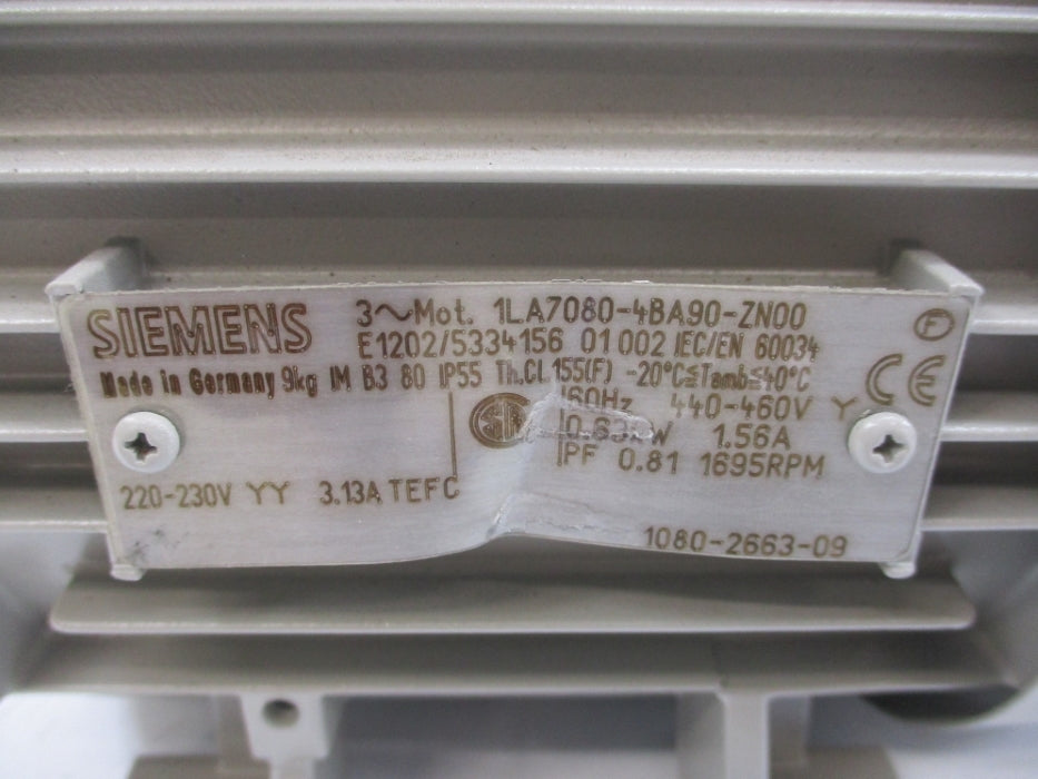SIEMENS 1LA7080-4BA90-ZN00 (AS PICTURED) NSNP