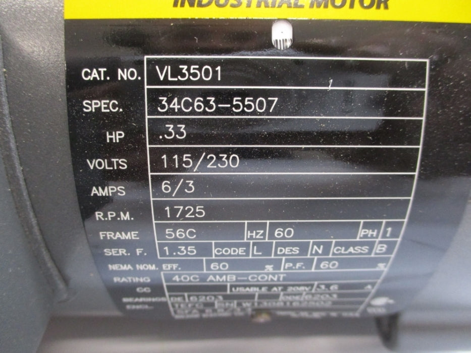 BALDOR VL3501 SER. F NSMP