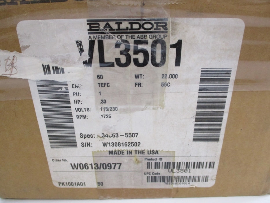 BALDOR VL3501 SER. F NSMP