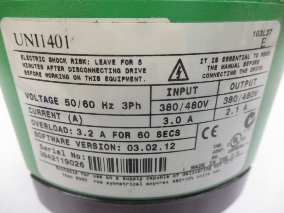 CONTROL TECHNIQUES UNI1401 (AS PICTURED) NSNP
