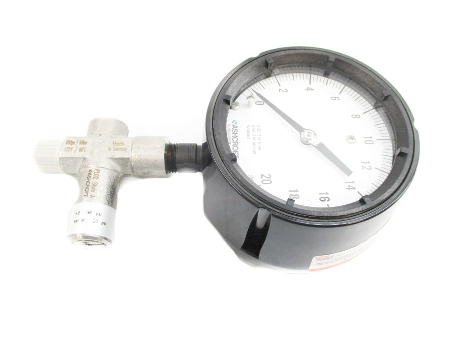 ASHCROFT 45-1279-SS-04L-20# 20PSI NSMP