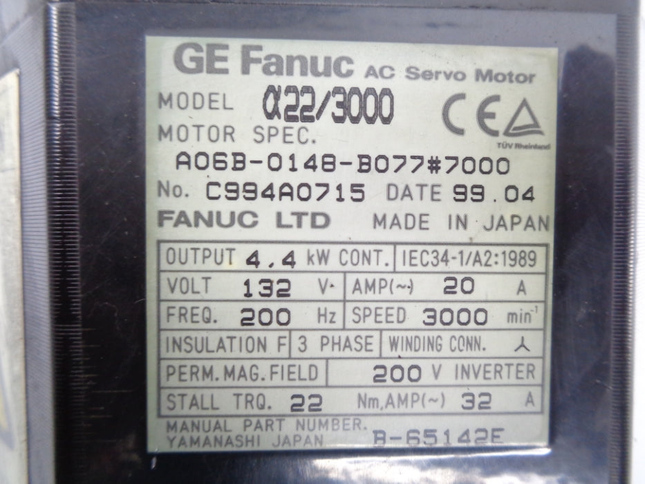 FANUC A06B-0148-B077#7000 UNMP