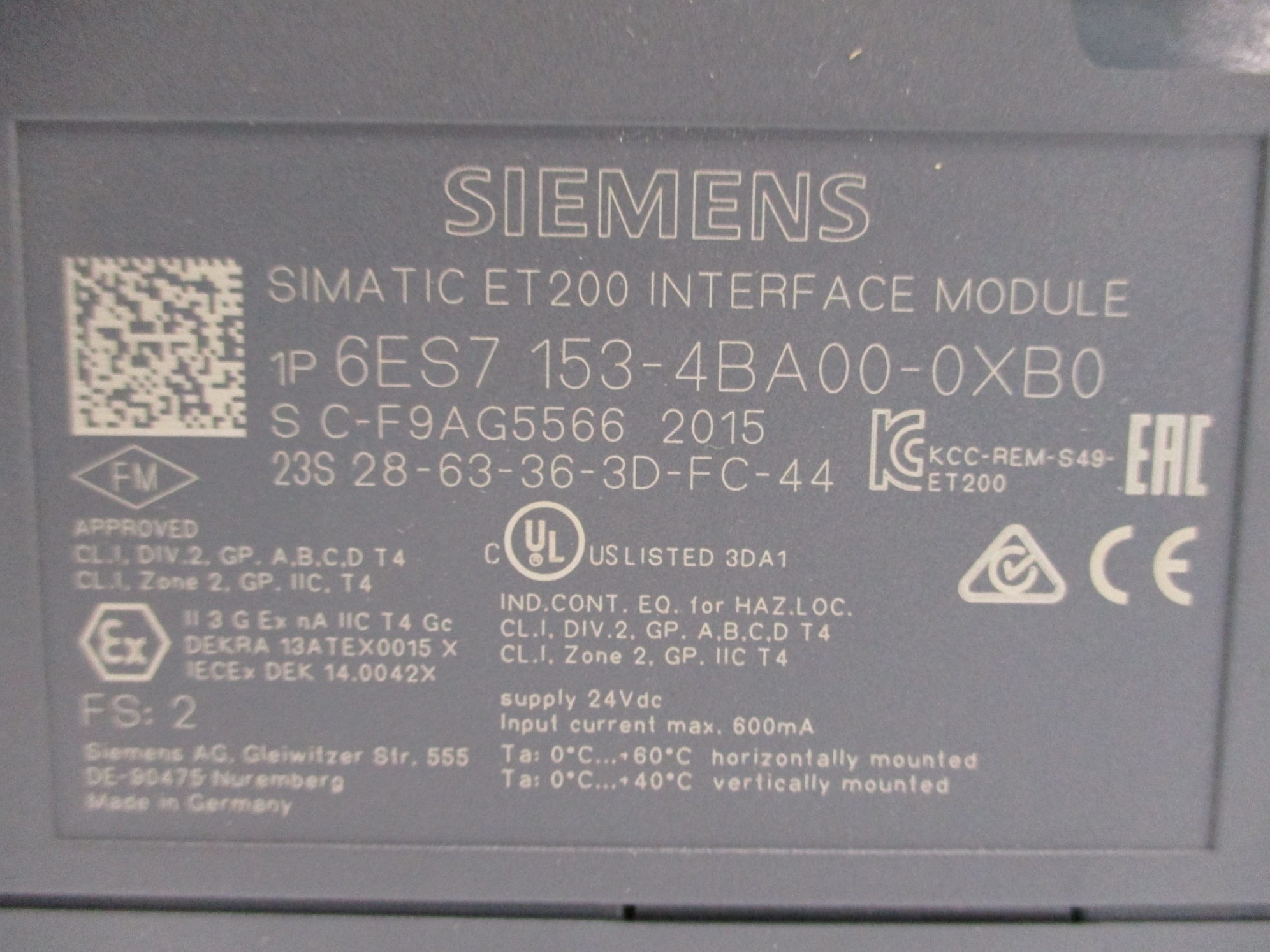 SIEMENS 6ES7153-4BA00-0XB0 NUPI