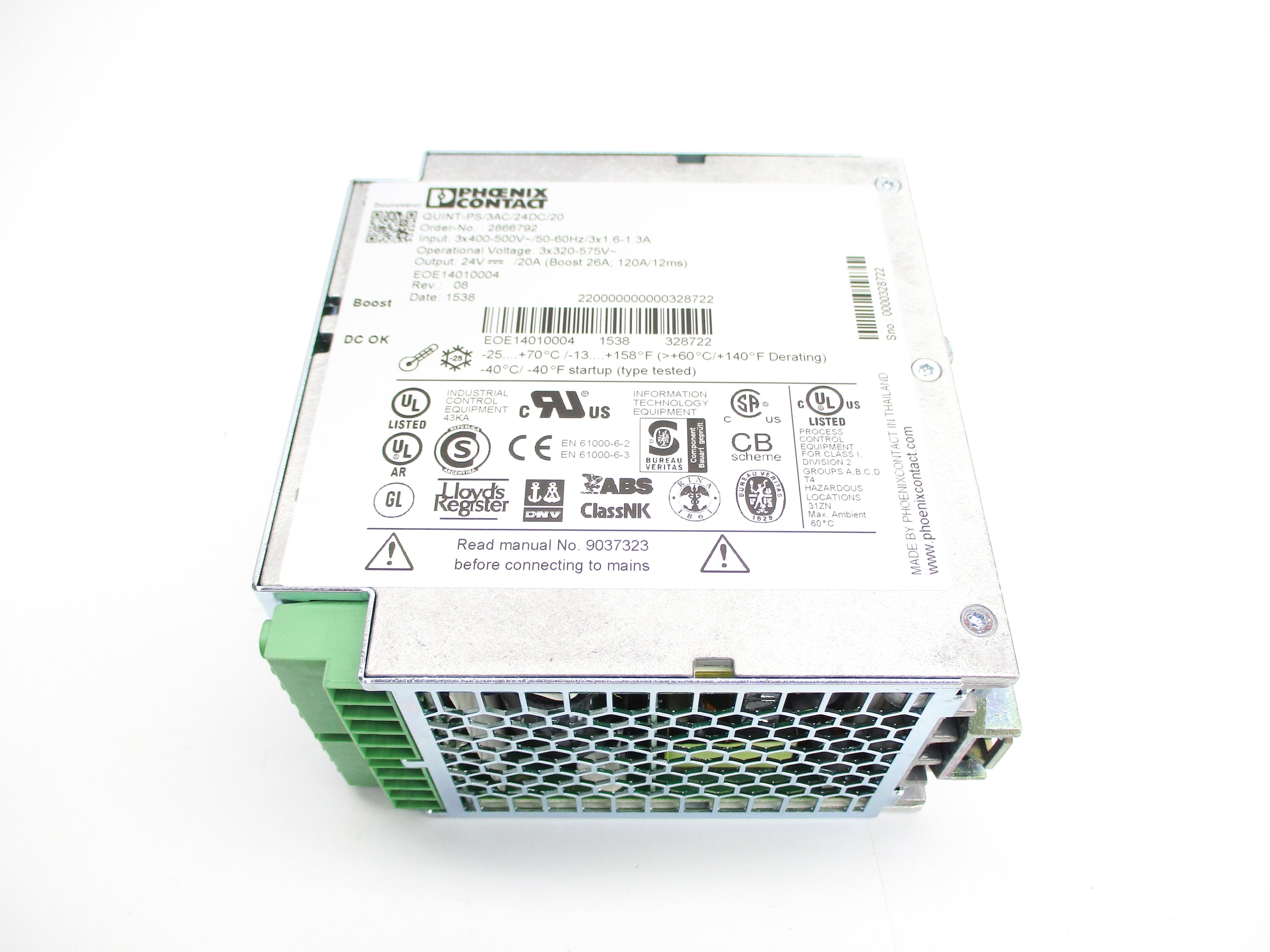 PHOENIX CONTACT QUINT-PS/3AC/24DC/20 2866792 NUPI