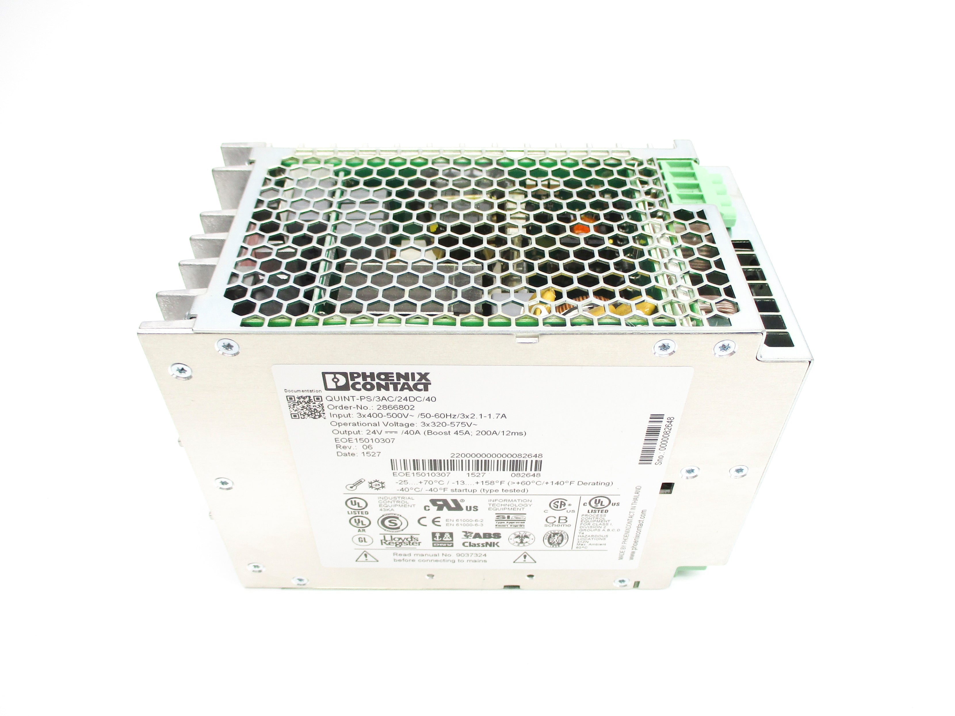 PHOENIX CONTACT QUINT-PS/3AC/24DC/40 NUPI