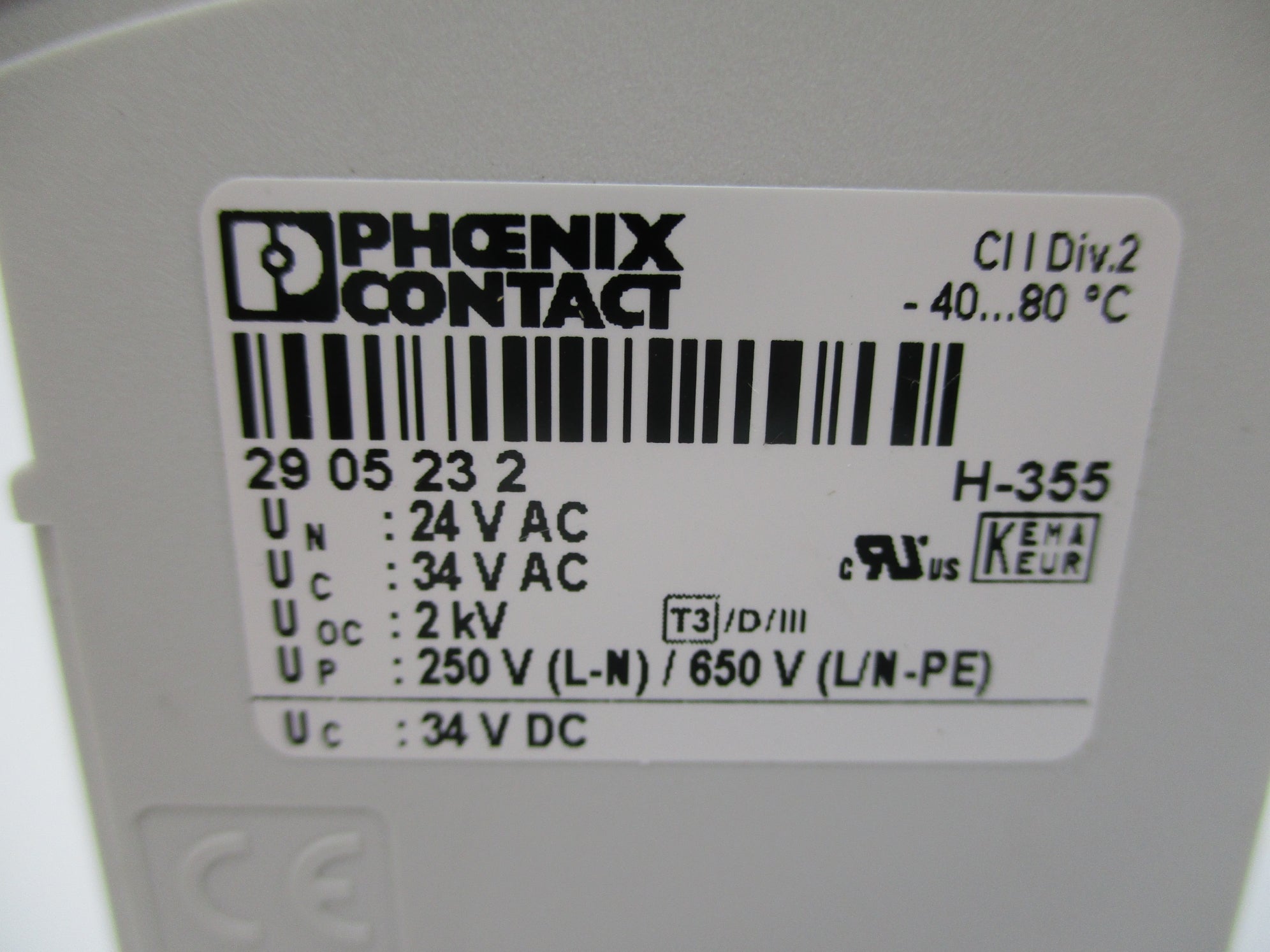 PHOENIX CONTACT PLT-SEC-T3-24-P NUPI