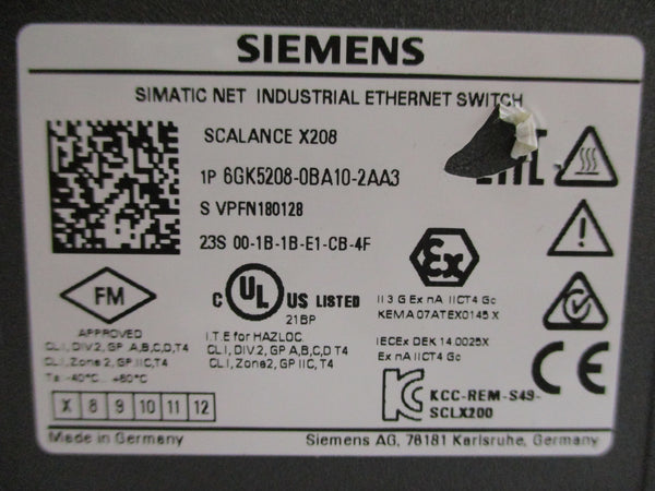 SIEMENS 6GK5208-0BA10-2AA3 NUPI