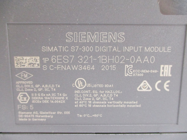 SIEMENS 6ES7321-1BH02-0AA0 NUPI